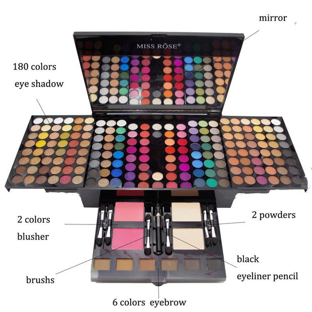 Personalized 180 Colors Eyes Shadow Blush Set