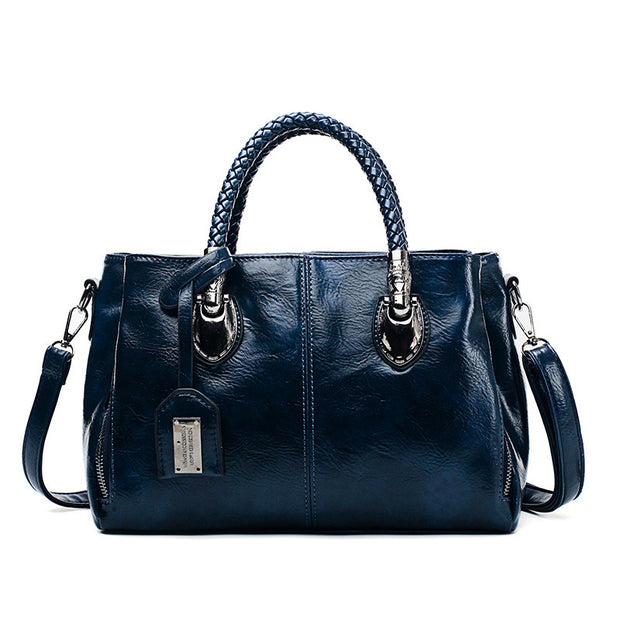 Women's Vintage Wax Leather Handbag