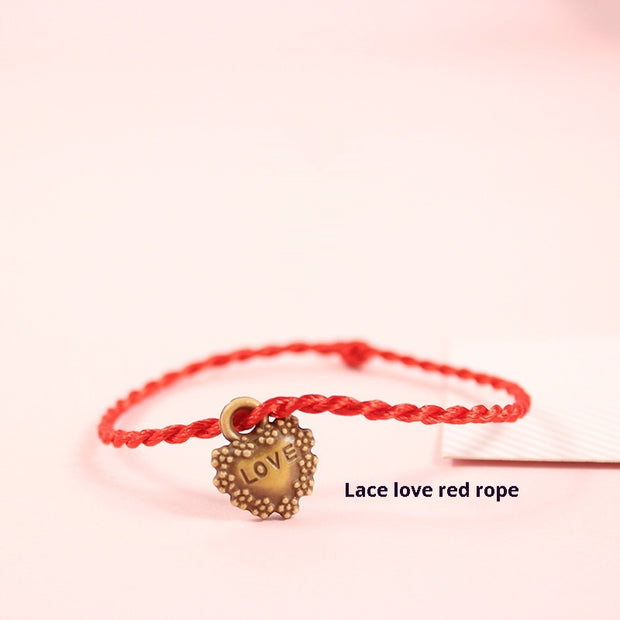 Red Rope Bracelet Small Jewelry