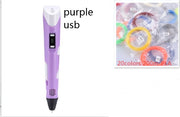 3D print pen 3D pen two generation graffiti 3D stereoscopic paintbrush children puzzle painting toys